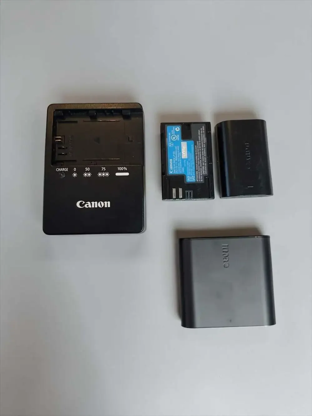 Canon LC-E6 Battery Charger with Two LP-E6 Battery Packs